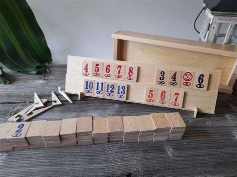 Neues Holz Rummy Brettspiel Rummikub Handarbeit Logikspiel Etsy