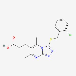 Chlorobenzyl Sulfanyl Dimethyl Triazolo A