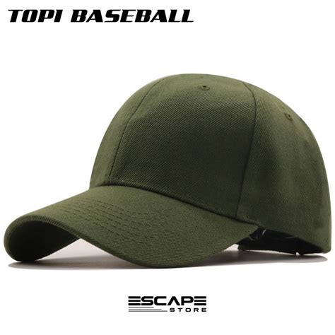 Hijau Army Green Baseball Cap Military Tactical Men Women Distro