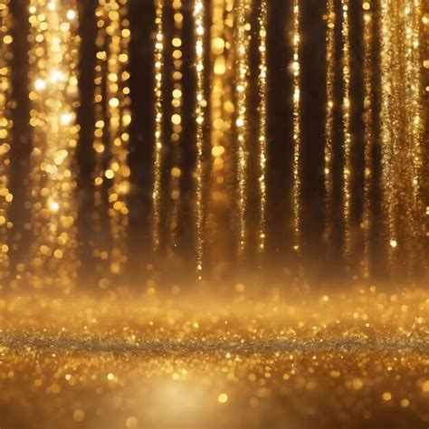 Premium Photo Golden Light Bokeh Motion Background Gold Glittering