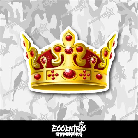 Crown Vinyl Sticker - Eccentric Stickers