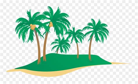 Seaside Clipart Coconut Tree Coconut Trees Vector Png Transparent Png