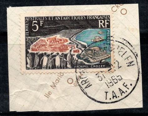 TERRITOIRE ANTARCTIQUE FRANÇAIS TAAF 1963 Yv 20 Oblitéré 80 5 f