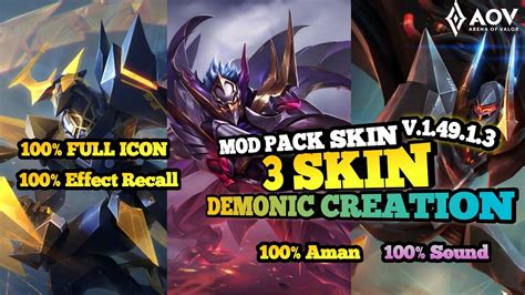 Mod Pack Skin Demonic Creation Zanis Demonic Elsu Demonic Omen