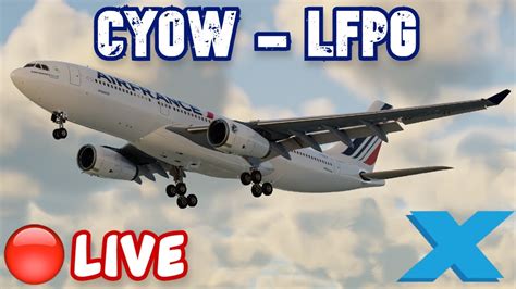 X Plane 12 LIVE VATSIM Air France Trans Atlantic OPS X Works A330