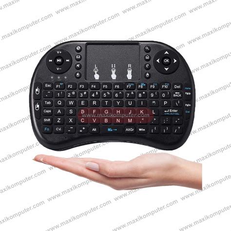 Keyboard Portable Rii I Mini Bluetooth Rgb Backlit With Touchpad