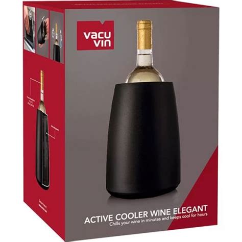 Vacu Vin Active Cooler Wine Elegant Black WINE NOW ASIA