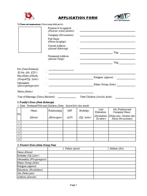 Application For New Imployee Form Pdf