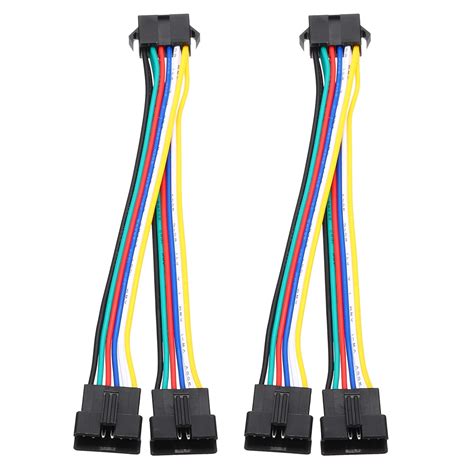 Uxcell 15CM 1 To 2 ARGB Splitter Cable 2 Pcs PWM Fans RGB Extension