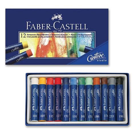 Пастель масляная художественная FABER-CASTELL "Oil Pastels", 12 цветов ...