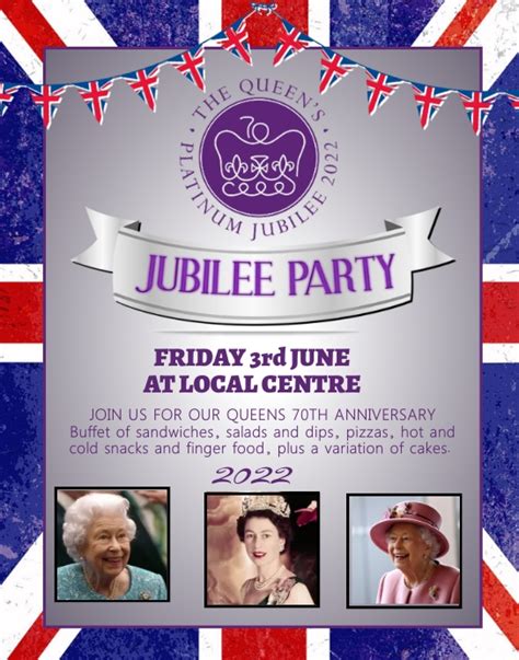 Platinum Jubilee Party The Queen Template Postermywall