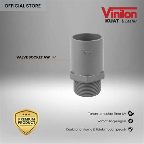 Promo Valve Socket PVC AW 3 4 Inch Vinilon Diskon 10 Di Seller Vinilon