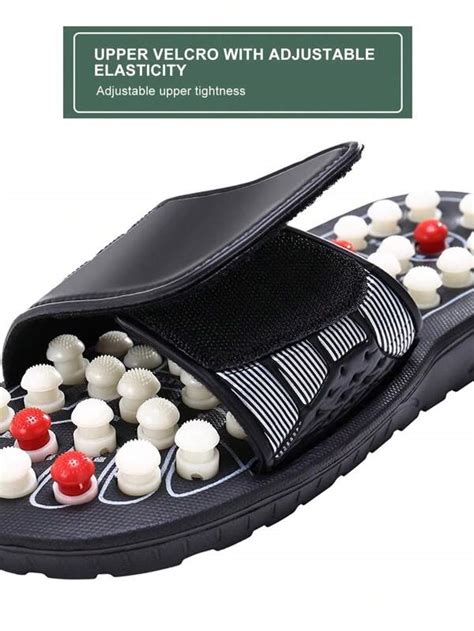 Acupoint Massage Slippers Sandal For Men Feet Chinese Acupressure Therapy Medical Rotating Foot