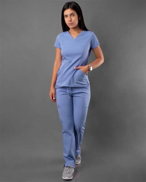 Scrub Conjunto Antifluido Free Movement S Celeste Pastel