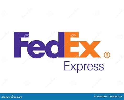 Fedex Express Logo Editorial Vector Illustration Editorial Photo ...