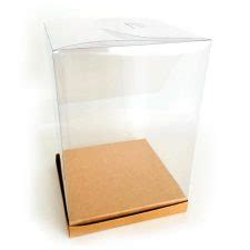 Caja de tubo de pvc transparente reciclable cartón cierre mariposa