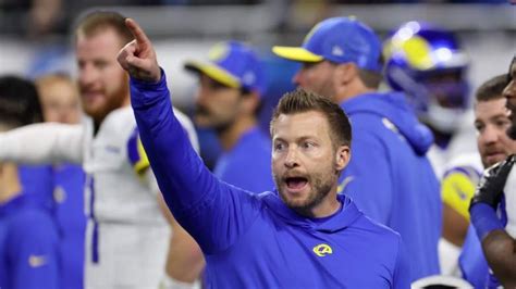 Rams Sean Mcvay Delivers Message On Lions Qb Jared Goff