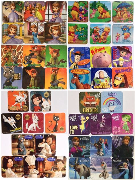 Disney Refrigerator Magnets Party Favors 8 Sets To Choose