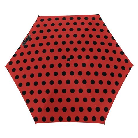 Parapluie Pois Noir Mini Femmes Hommes Coccinelle Paradis