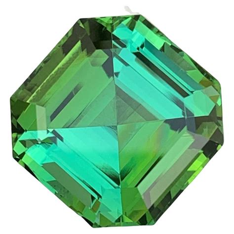 Gorgeous Mint Green Loose Tourmaline Jewelry Gem 24 20 Carat Asscher Cut For Sale At 1stdibs