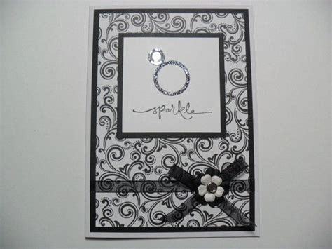 Sale Handmade Engagement Card Sparkle Engagement Ring Card