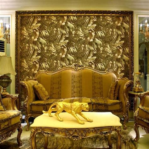 beibehang Reflective luxury photo gold foil wallpaper gold embossed ...