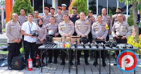 rangka persiapan pemilu  puslitbang polri cek peralatan