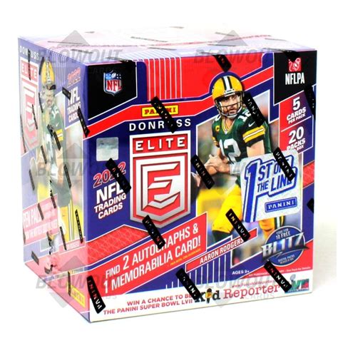 Panini Donruss Elite Football St Off The Line Hobby Box