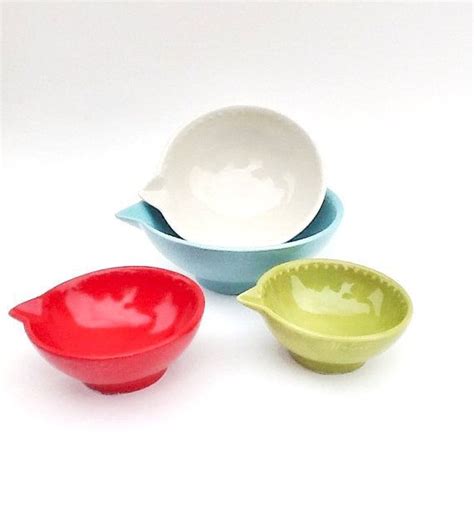 ceramic measuring cups | Ceramic Measuring Cups Retro Kitchen Handmade ...