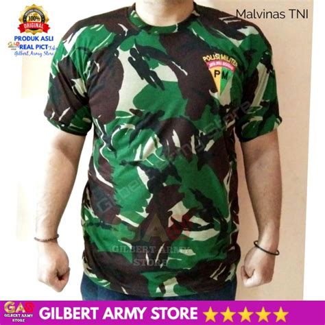 Gilbert Army Store Kaos Loreng Polisi Militer Pomad Terbaru Baju Pria