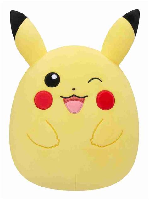 Squishmallows Pokemon Winking Pikachu