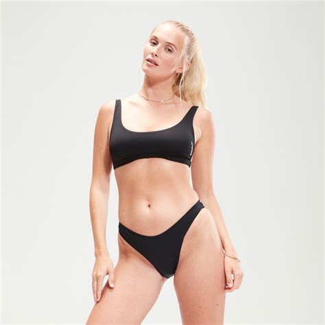 Women S Flu Nte Solid Convertible Bikini Top Black Speedo Usa