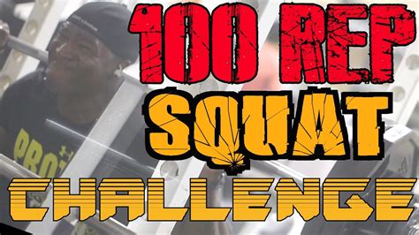 Rep Squat Challenge Youtube