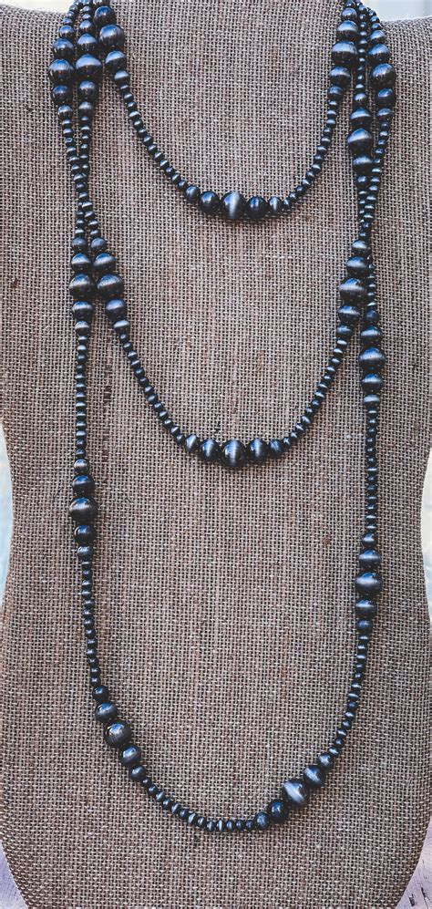 Inch Navajo Pearl Beaded Necklace Etsy