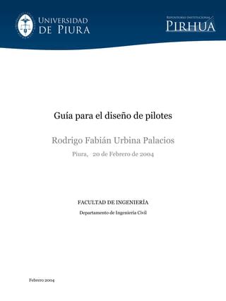 Guia De Para El Dise O De Pilotes Pdf