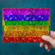 Rainbow Glitter Gay Pride Coming Out Party Envelope Zazzle