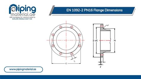 En 1092 2 Flange And Din En 1092 2 Pn10 16 25 Flanges Dimension