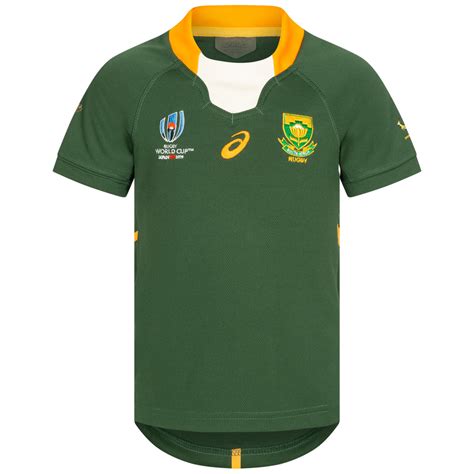 Sudafrica Springboks Asics Rugby Bambini Maglia A