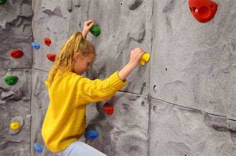 Watch The Children Enjoy Our Traversing Climbing Wall