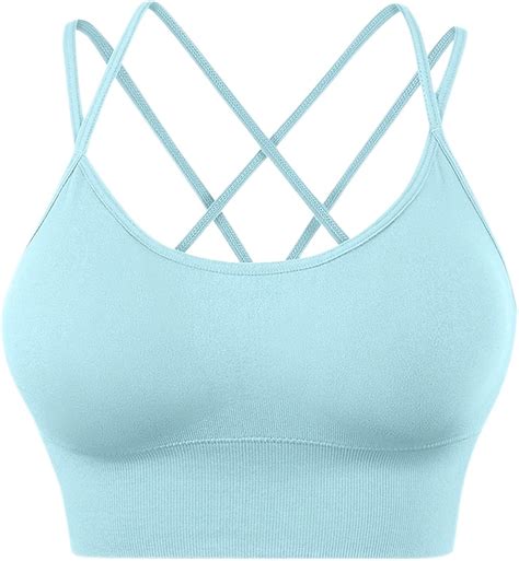 Reggiseni Sportivi Da Donna Incrociati Imbottiti Con Spalline