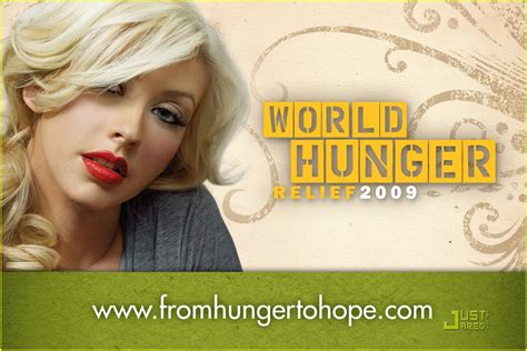 Christina Aguilera World Hunger Relief Spokesperson Photo