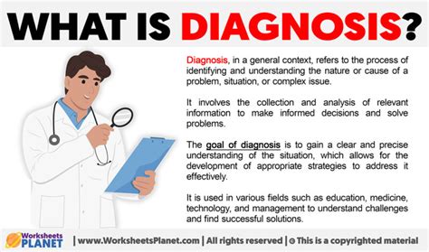 What Is Diagnosis Definiton Of Diagnosis