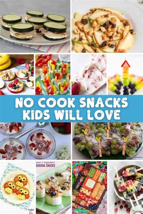 16 Easy No Cook Snacks for Kids