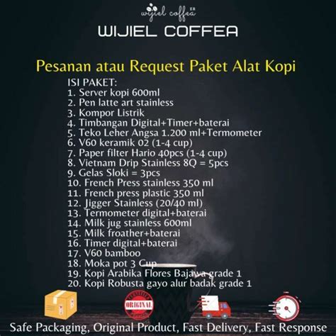 Jual Paket Alat Kopi Manual Brew Lengkap V Drip Gooseneck Coffee