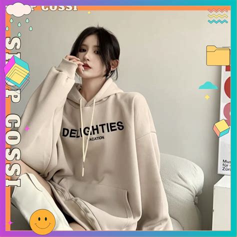 Áo hoodie nam nữ phong cách oversize nỉ siêu đẹp vải dày form rộng DELIG Unisex hot BigBuy