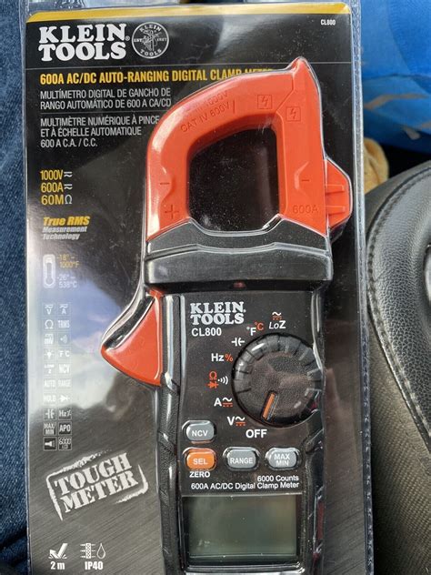 Klein Tools CL800 AC DC True RMS Auto Ranging Digital Clamp Meter