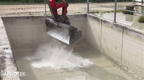 Assèchement des boues laitances de béton d un bassin de décantation en