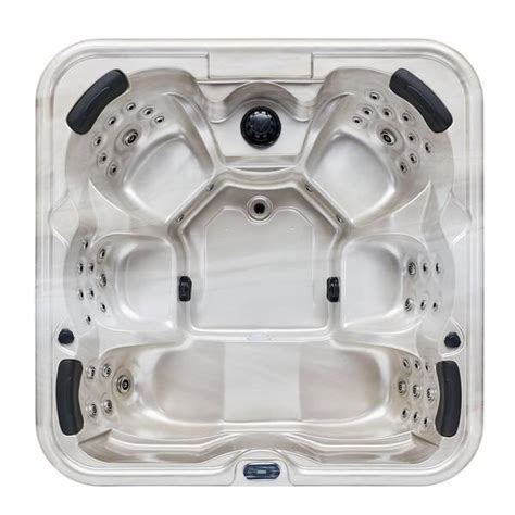 Luxury Spas Eclipse Person Jet Hot Tub With Pearl Gray Interior And Bluetooth WS PG The