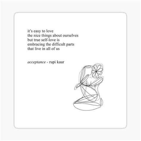 Poem By Rupi Kaur Sticker For Sale By Piyushmittal52 Redbubble