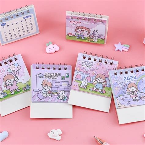 Jual Cute Desk Calender Kalender Meja Motif Imut Shopee